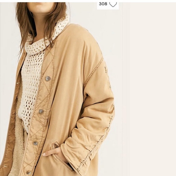 ❤️SOLD❤️Free people sherpa jacket - Picture 3 of 8